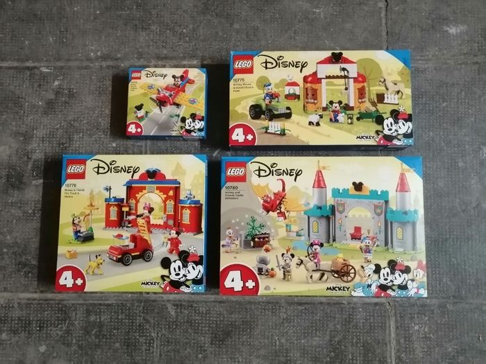 Lot de 4 boîtes Lego Disney 10772 + 10775 + 10776 + 10780 [NEUF]