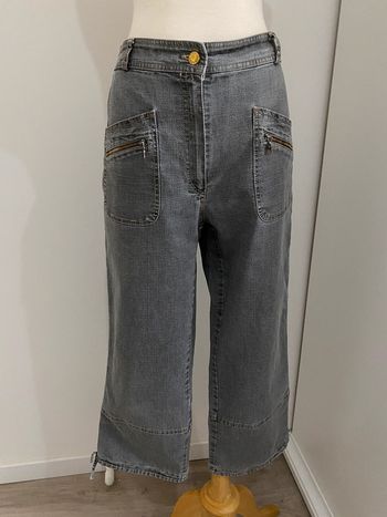 Jeans gris court affinités Armand Thiery