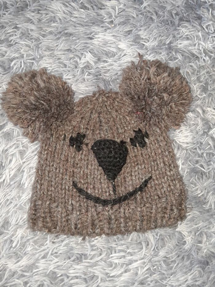 Bonnet tricoté 💫taille 3/5 ans💞