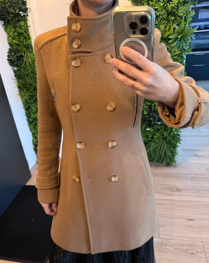 Manteau mi-long en laine Salsa - photo numéro 8