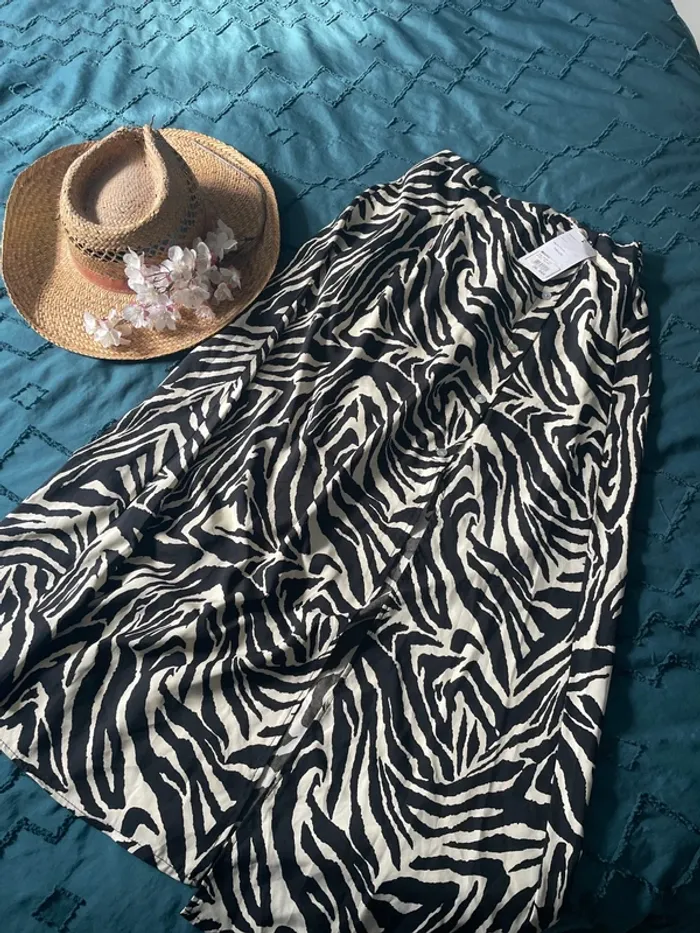 Superbe jupe longue imprimé animal neuve L/XL