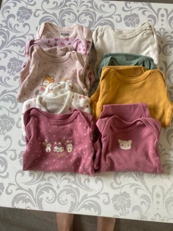 Lot de 9 body manche longue en 3 mois