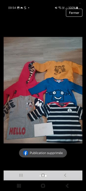 Lot vêtements