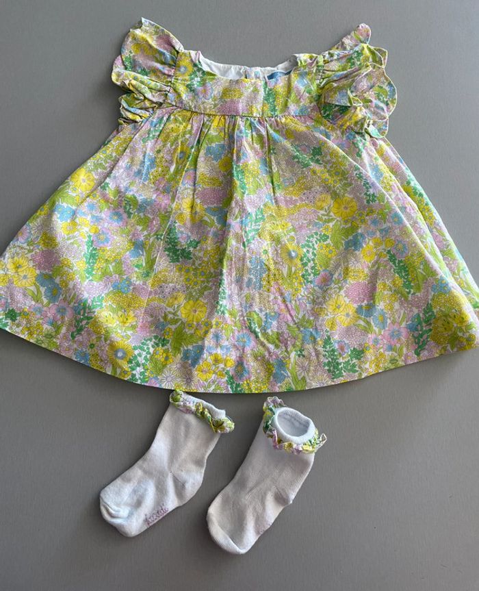 Robe en liberty jacadi 6m