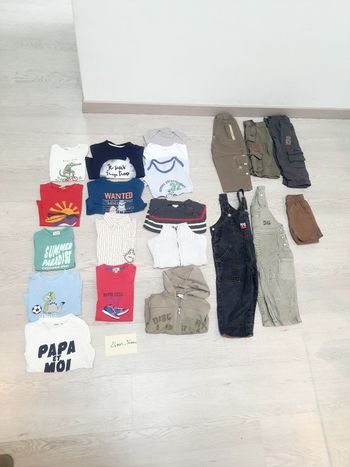 Lot garçon 24-36 mois 21 pièces