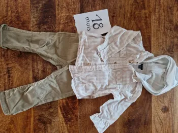 Ensemble 18 mois beige