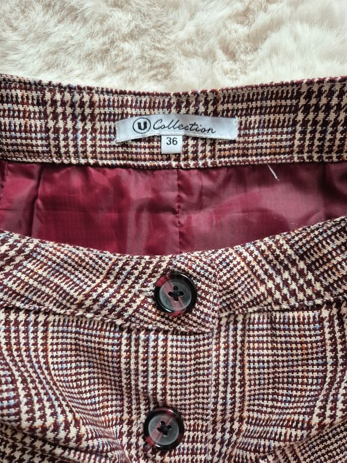 Jupe a carreaux taille haute - photo numéro 4