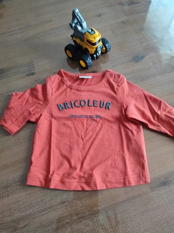 Tee shirt manches longues orange 3M