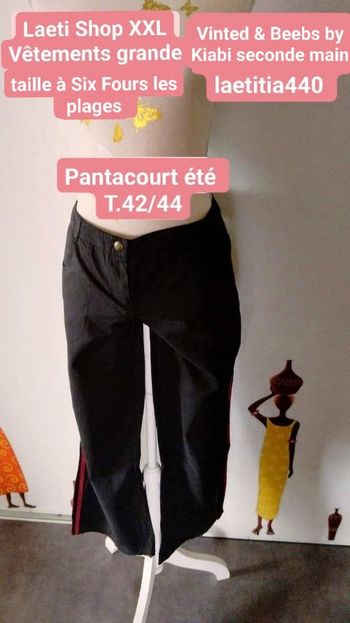 Pantacourt femme T.42/44