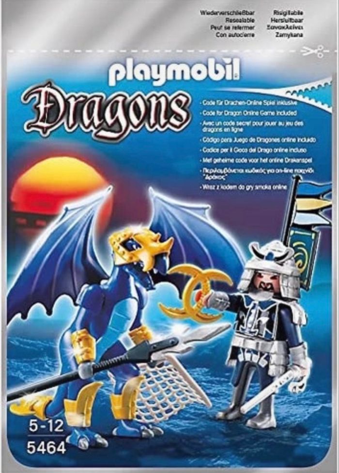 Lot Playmobil Dragon des Glaces avec combattant n°5464 - photo numéro 5
