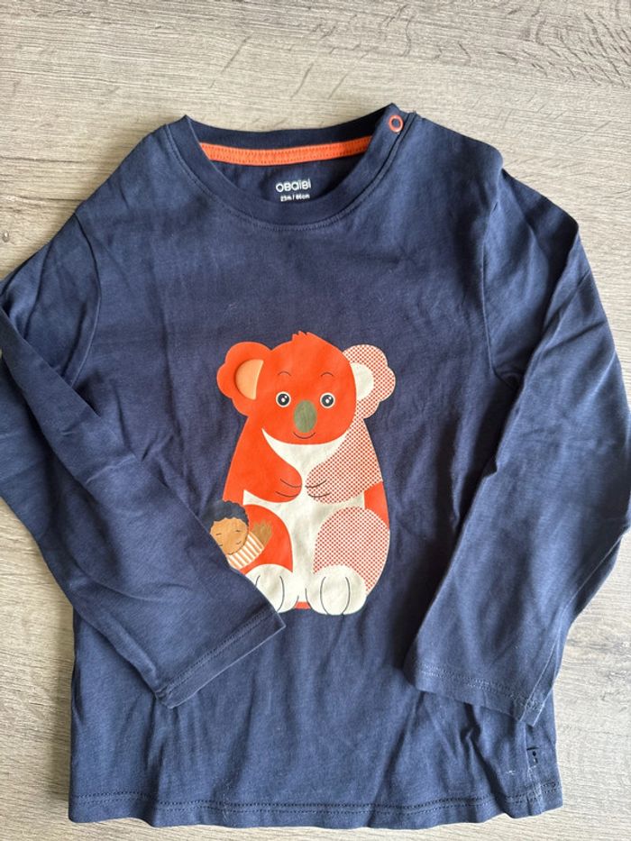 T shirt manches longues okaidi 23 mois - photo numéro 3