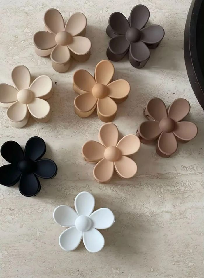 Barrette fleur tendance lot pince chevaux accessoires femme Hawaï