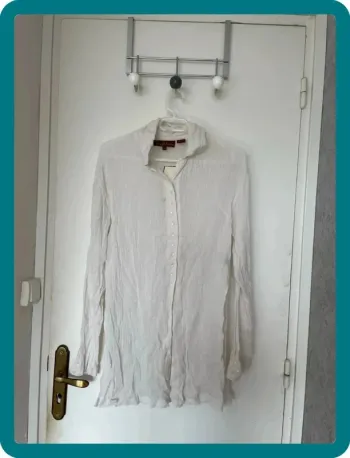 Chemise longue crème