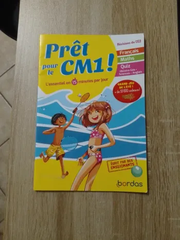 cahier de vacances pret pour le CM1 - édition 2020