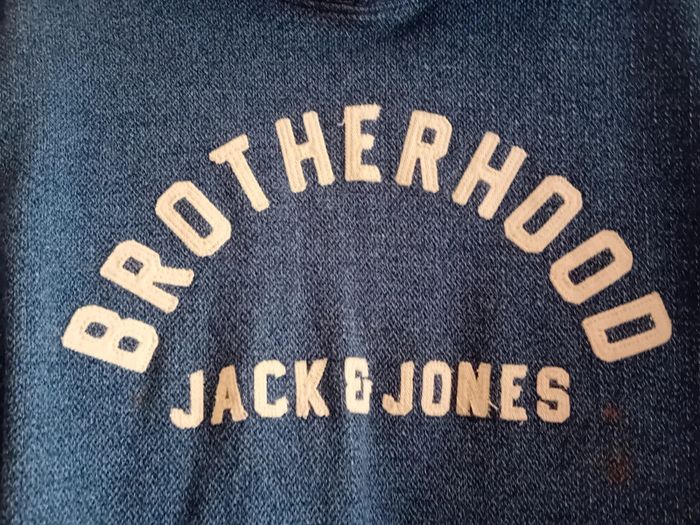 Pull à capuche bleu Jack&Jones neuf - photo numéro 3