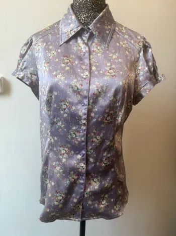 Chemise Lynn Adler – 100 % soie – Taille L