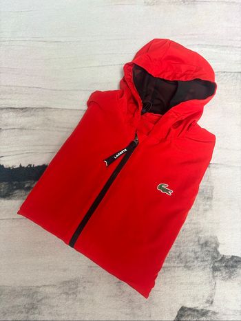 Veste Lacoste d’extérieur/survêtement rouge et noir taille S 46/48