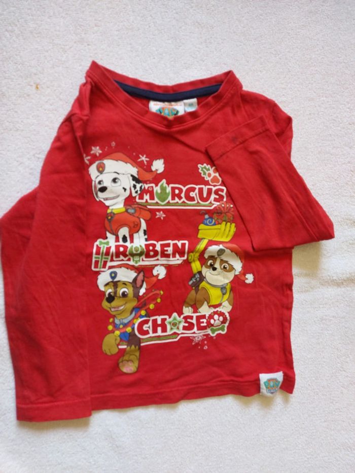 T-shirt pat patrouille nickelodeon 4 ans