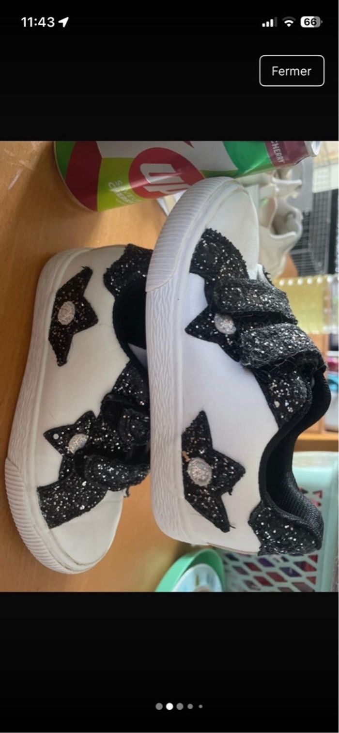 Basket blanche et noir - photo numéro 3