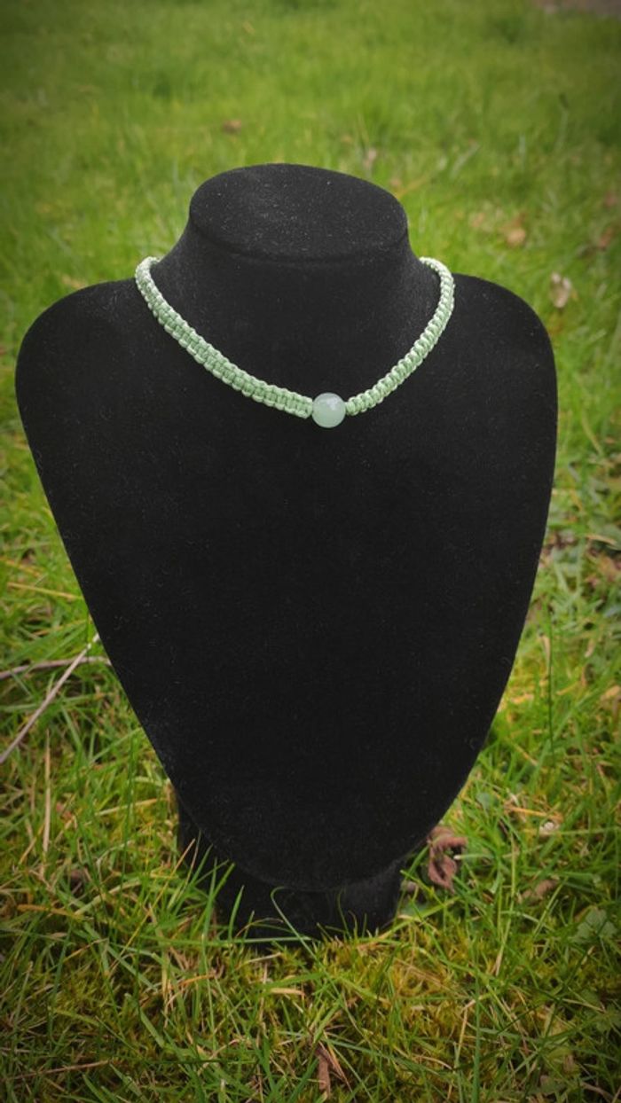 Ras de cou aventurine - photo numéro 2