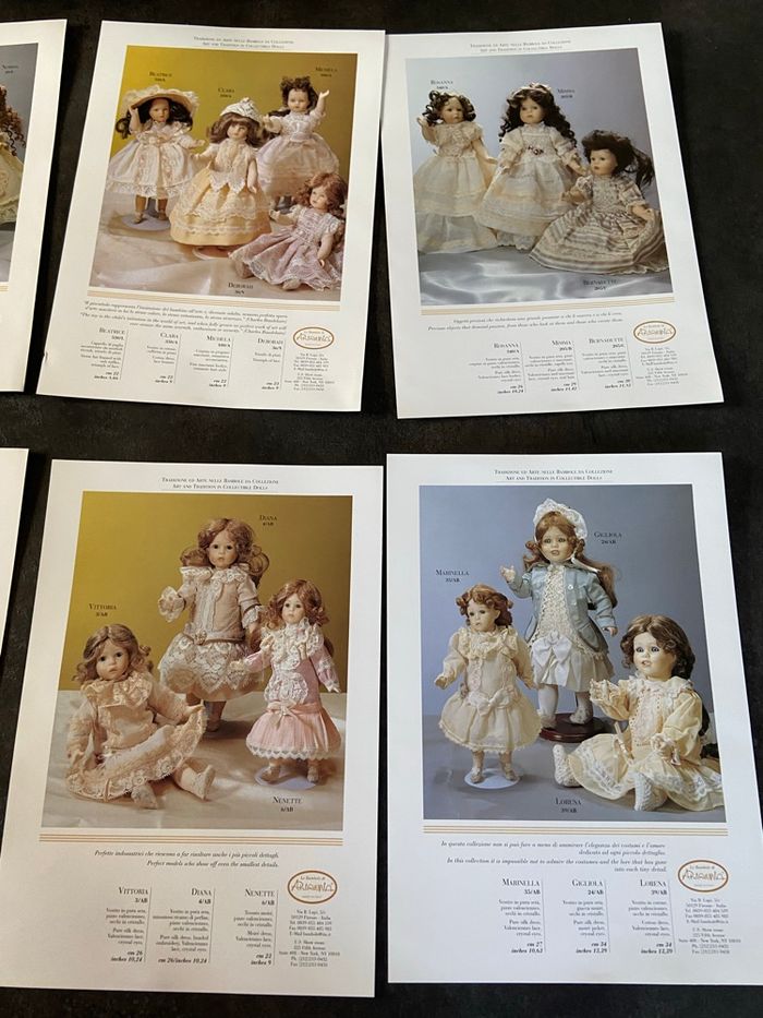 Catalogue 51 poupées de collection italiennes Le bambole di Arianna