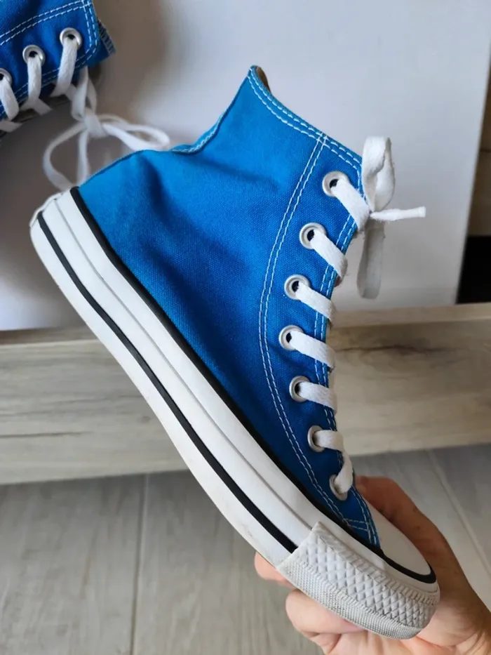 Converse hautes bleu électrique - photo numéro 3