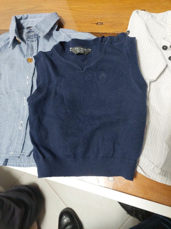 Lot chemise bébé 6 mois - photo numéro 2