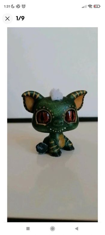Littlest PetShop OOAK  Gremlins custom , handmade LPS handpainted #geektradelps