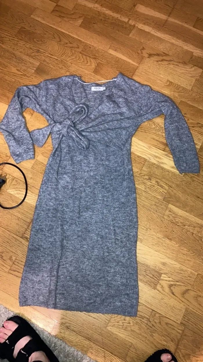 Robe midi en laine