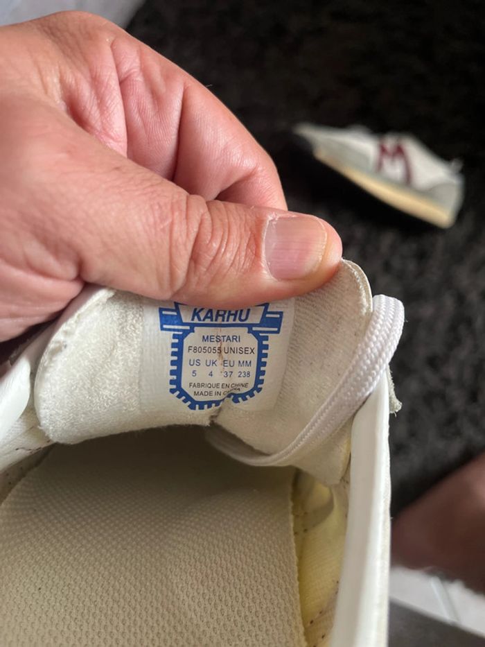 Baskets Karhu / 37 / Blanche et bordeaux / Bon état - photo numéro 8
