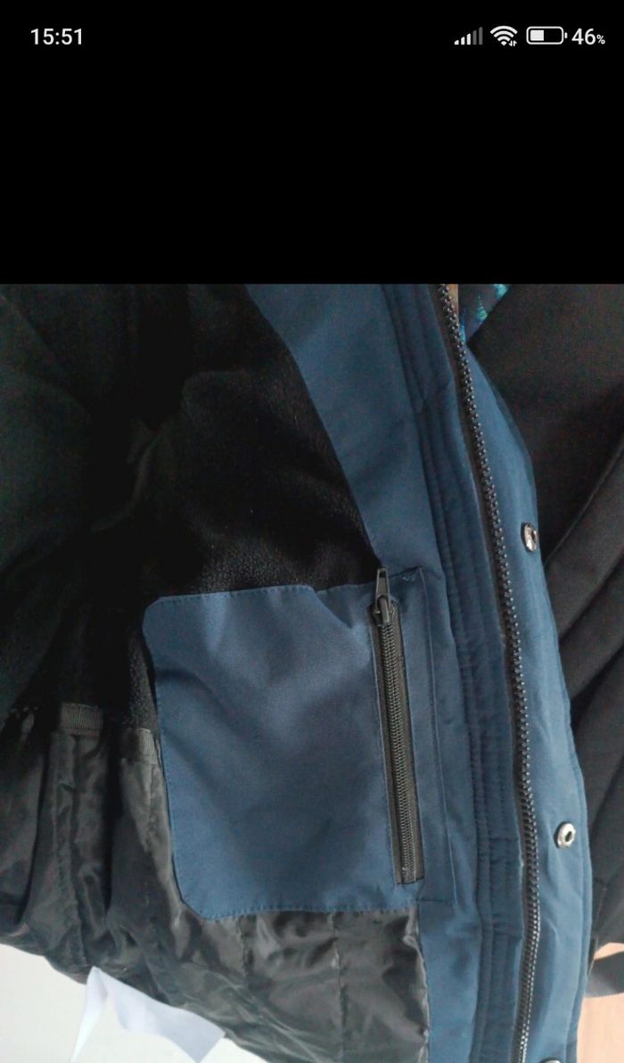 Doudoune bleue en S - photo numéro 4