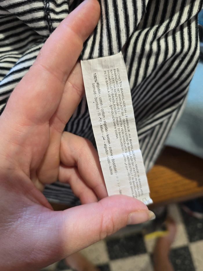 T-shirt rayé marinière Stradivarius xs - photo numéro 6