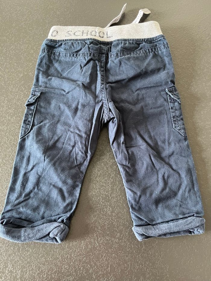Pantalon léger bleu marine 6mois - photo numéro 2