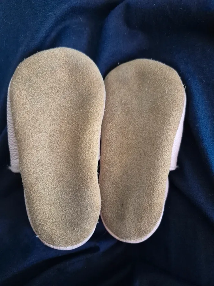 Chaussons bébé TAZ Maguy la Souris – 100 % cuir – semelle antidérapante – rose - photo numéro 2