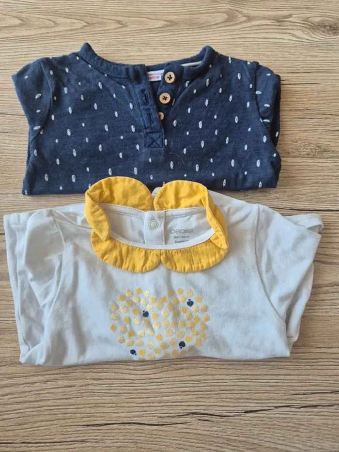 2 maillots manche longue