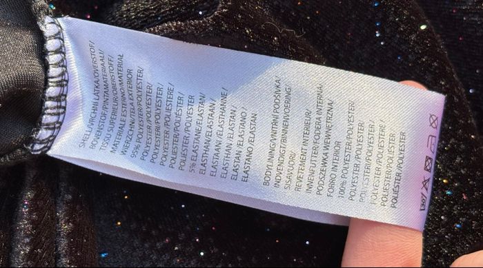 👗 Robe noire pailletée moulante manches longues T36 • Glamorous - photo numéro 8