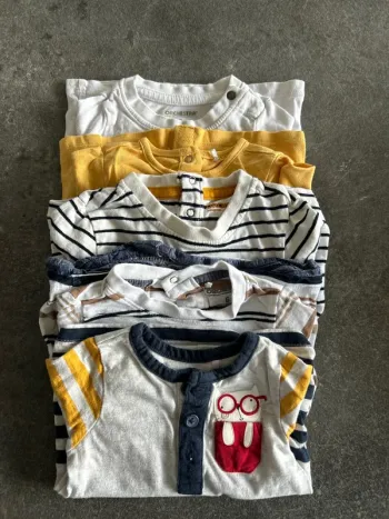 Lot de 5 tee-shirt manches longues 6 mois