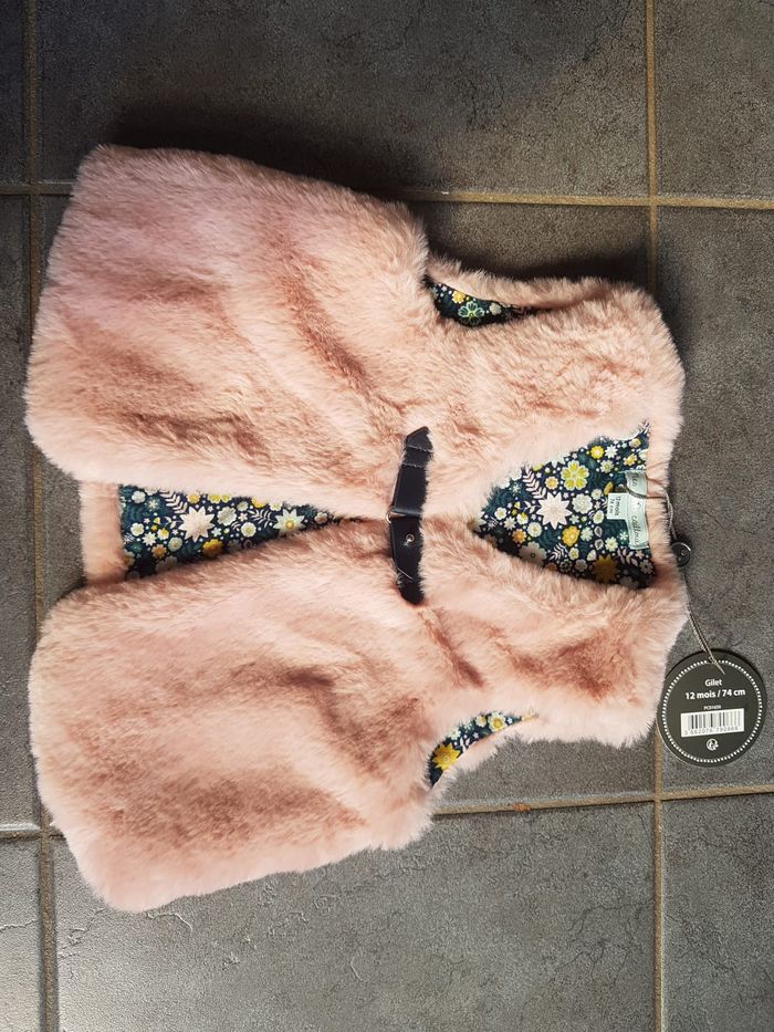 Gilet fourrure sans manches