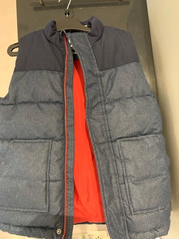 Doudoune sans manche bleu