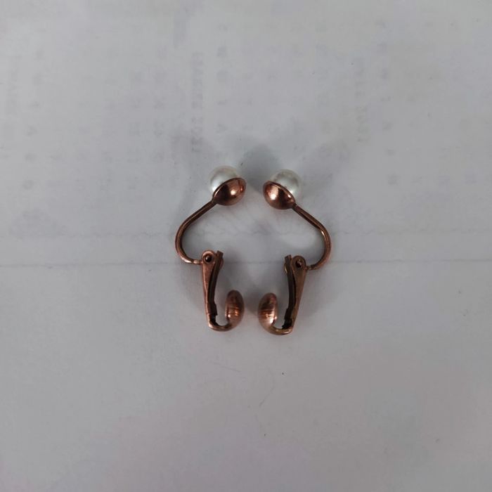 Clips d'oreilles perle - photo numéro 8