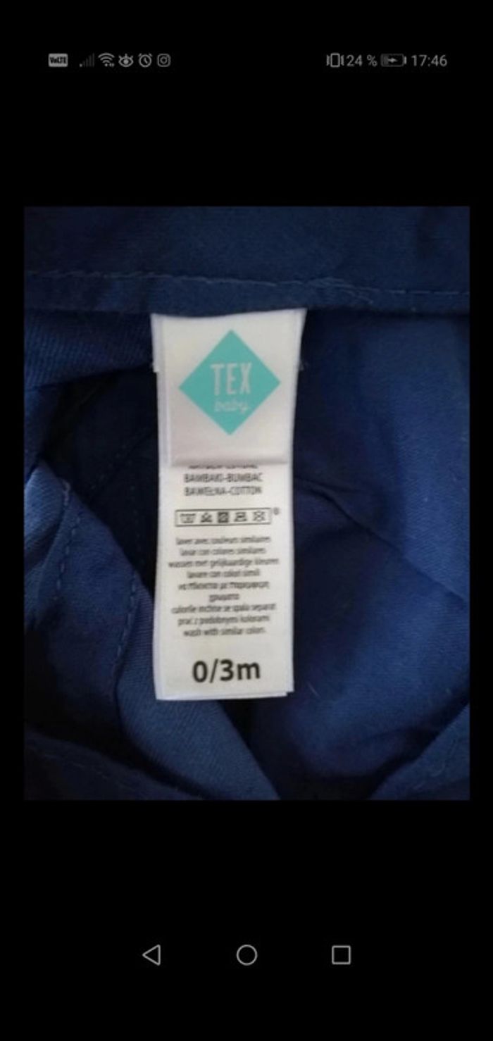 Casquette Marine tex 0/3 mois - photo numéro 2
