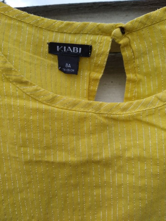 T shirt blouse jaune - photo numéro 3