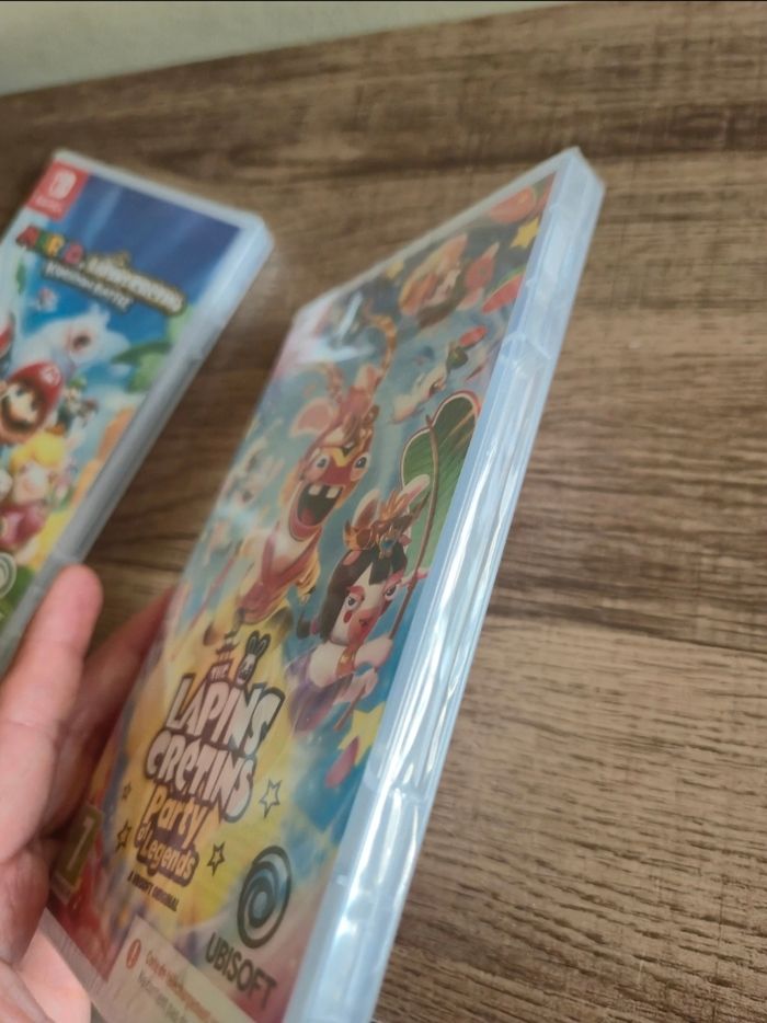 Lot de 2 jeux switch mario + lapins cretins kingdom battle / The lapins cretins party of legends - photo numéro 4