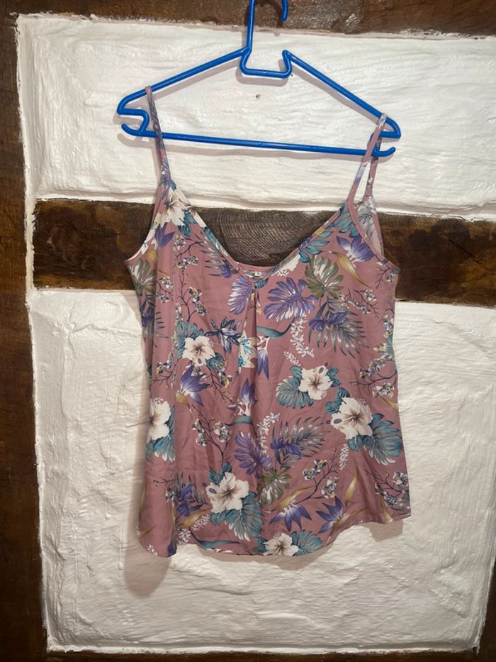 débardeur fleuri taille L - photo numéro 2
