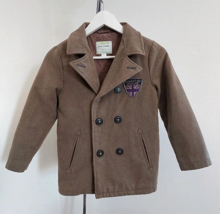 Manteau marron caban garçon 8 ans Vertbaudet