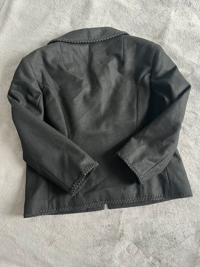 Veste noire vintage Loden Frey – laine autrichienne – T.38 éléga - photo numéro 6