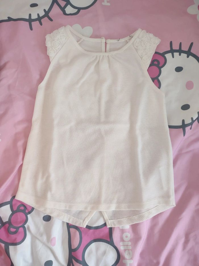 Débardeur chic fleurs aux épaules La Halle