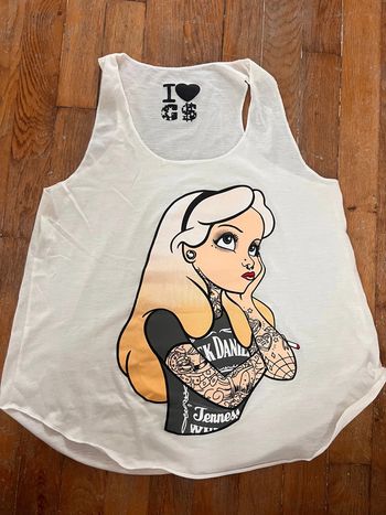 Débardeur jack daniel Alice aux pays des merveilles taille M