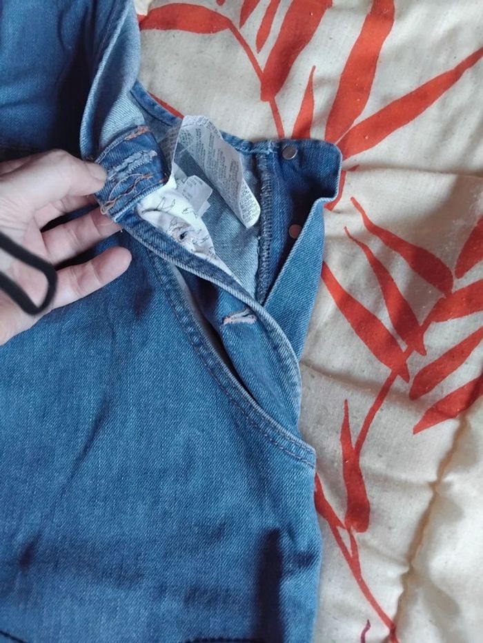 Salopette combishort jean avec broderies - photo numéro 4