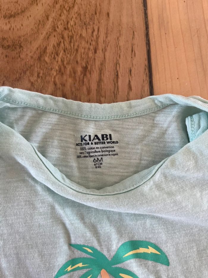 🌴 Combishort vert menthe Kiabi 6 mois garçon - photo numéro 5